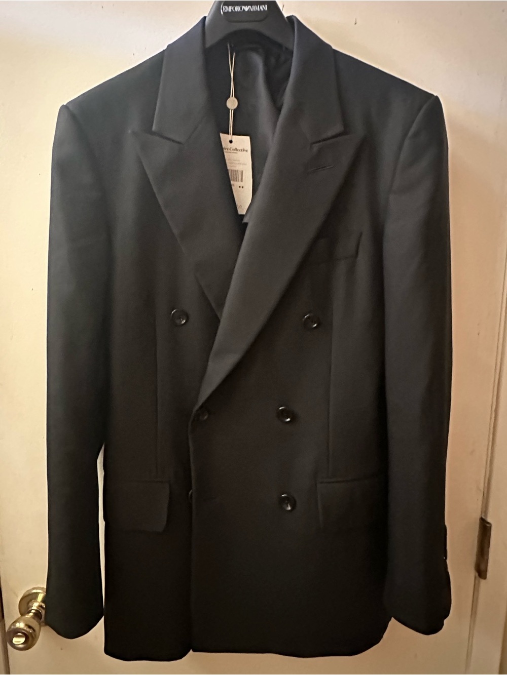 Tom Ford Double-Breasted Black Blazer